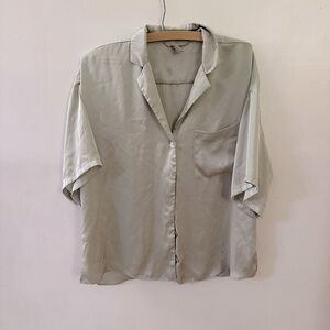 Satin Button down shirt